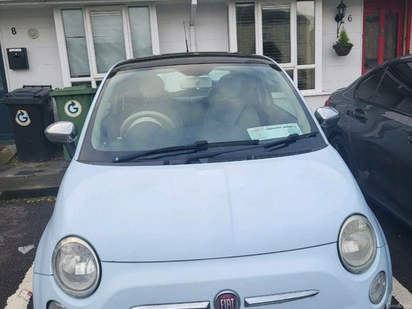Fiat 500 Hatchback, Petrol, 2010, Blue