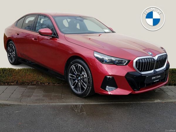 BMW 5-Series Saloon, Petrol Plug-in Hybrid, 2026, Red