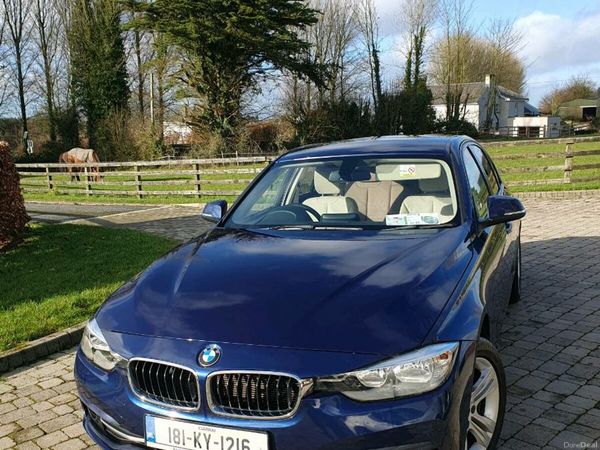 BMW 3-Series Saloon, Diesel, 2018, Blue