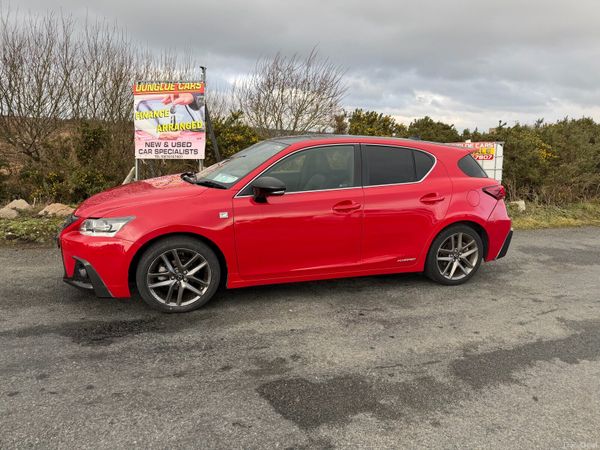 Lexus CT Hatchback, Petrol Hybrid, 2017, Red