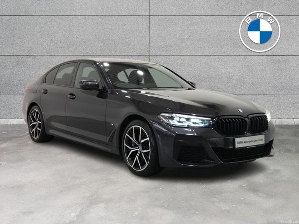 BMW 5-Series Saloon, Petrol Plug-in Hybrid, 2021, Grey