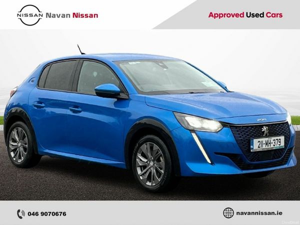 Peugeot 208 Hatchback, Electric, 2021, Blue