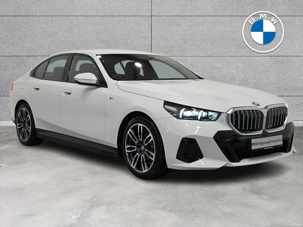 BMW 5-Series Saloon, Petrol Plug-in Hybrid, 2024, White