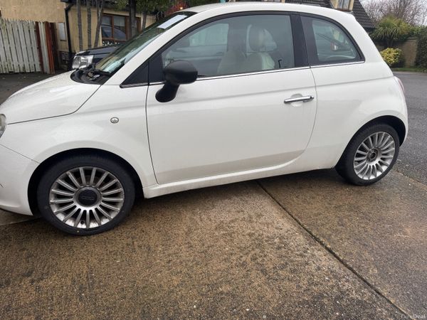 Fiat 500 Hatchback, Petrol, 2010, White