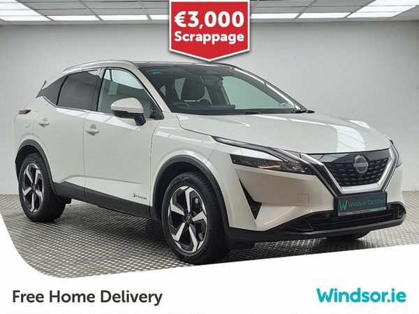 Nissan Qashqai MPV, Petrol Hybrid, 2023, White