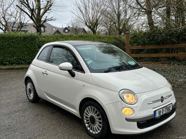 Fiat 500 Hatchback, Petrol, 2010, White