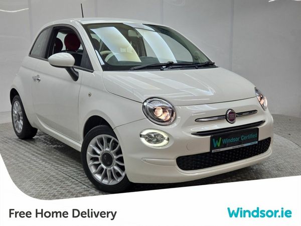 Fiat 500 Hatchback, Petrol, 2018, White