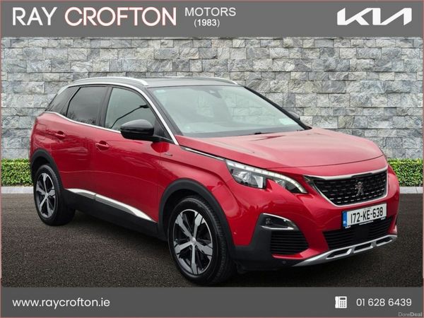 Peugeot 3008 SUV, Petrol, 2017, Red