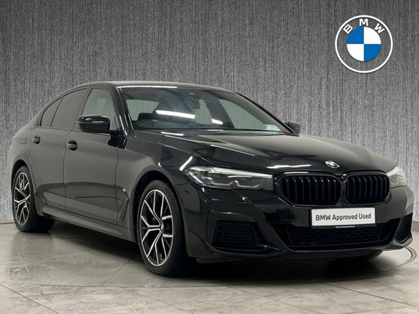 BMW 5-Series Saloon, Petrol Plug-in Hybrid, 2021, Black