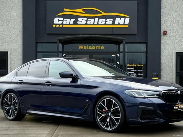 BMW 5-Series Saloon, Diesel Hybrid, 2022, Blue