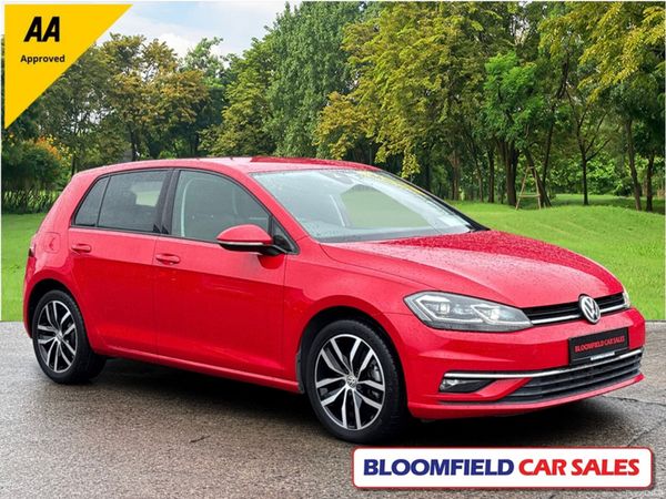 Volkswagen Golf Hatchback, Petrol, 2018, Red