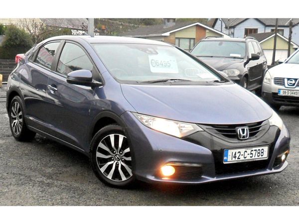 Honda Civic Hatchback, Diesel, 2014, Blue