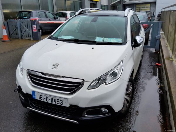 Peugeot 2008 SUV, Petrol, 2016, White