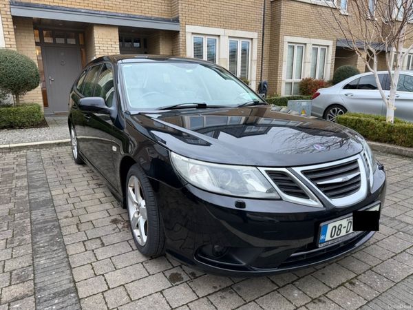 Saab 9-3 Estate, Ethanol Petrol, 2008, Black
