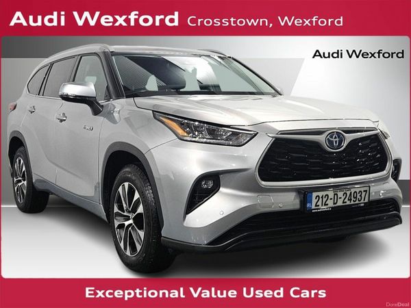 Toyota Highlander Estate, Petrol Hybrid, 2021, Grey