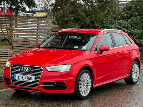 Audi A3 Hatchback, Petrol Plug-in Hybrid, 2015, Red