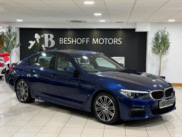 BMW 5-Series Saloon, Petrol Plug-in Hybrid, 2018, Blue