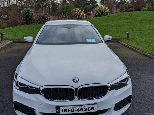 BMW 5-Series Saloon, Petrol Plug-in Hybrid, 2019, White