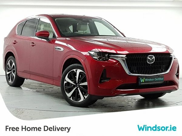 Mazda CX-60 SUV, Petrol Plug-in Hybrid, 2022, Red