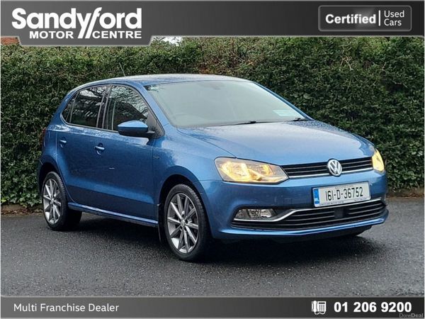 Volkswagen Polo Hatchback, Petrol, 2016, Blue