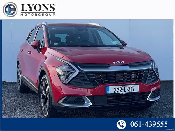 Kia Sportage SUV, Petrol Plug-in Hybrid, 2022, Red