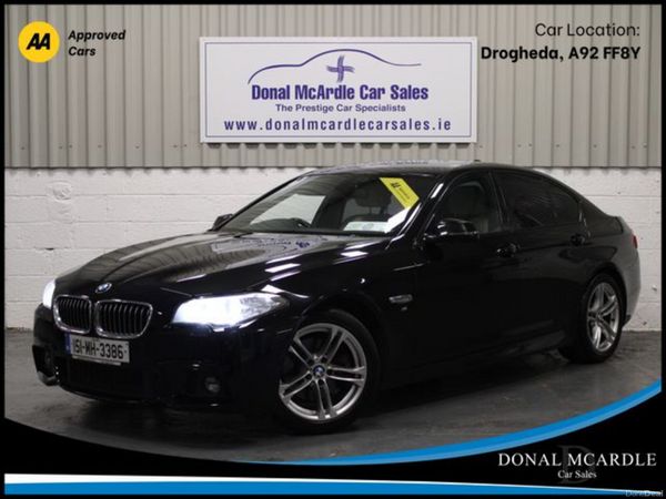 BMW 5-Series Saloon, Diesel, 2015, Black
