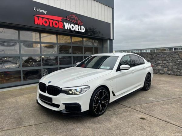 BMW 5-Series Saloon, Petrol Plug-in Hybrid, 2019, White