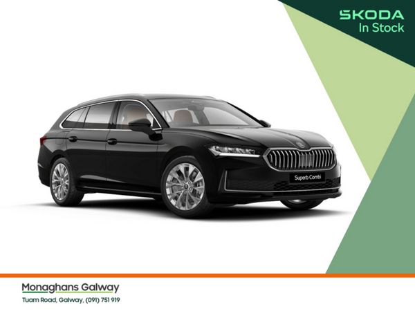 Skoda Superb Estate, Petrol Plug-in Hybrid, 2026, Black
