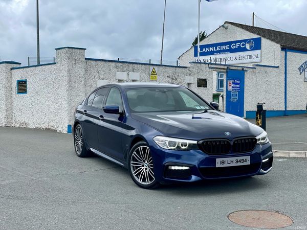 BMW 5-Series Saloon, Petrol Plug-in Hybrid, 2018, Blue