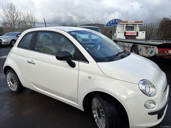 Fiat 500 Hatchback, Petrol, 2013, White