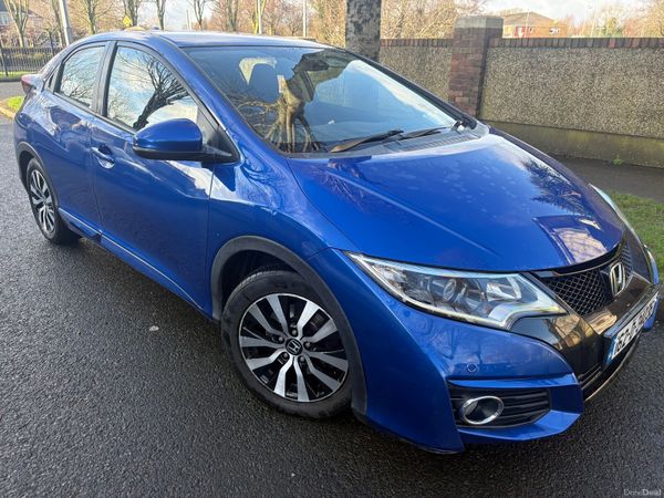 Honda Civic Hatchback, Diesel, 2016, Blue