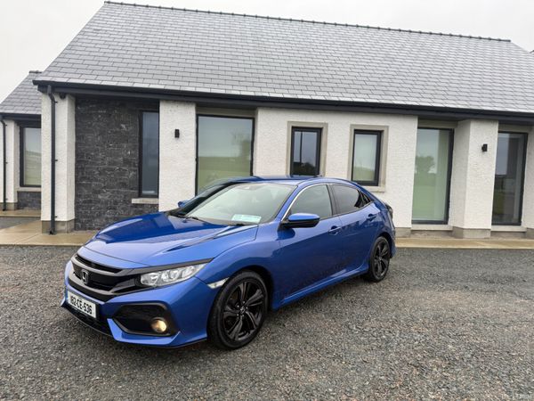 Honda Civic Hatchback, Petrol, 2018, Blue