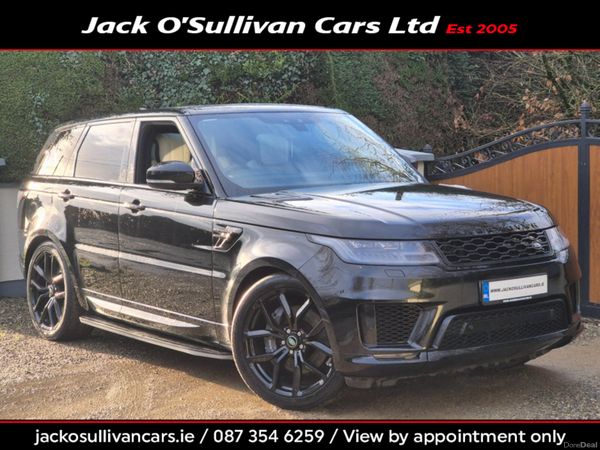 Land Rover Range Rover Sport SUV, Petrol Plug-in Hybrid, 2019, Black