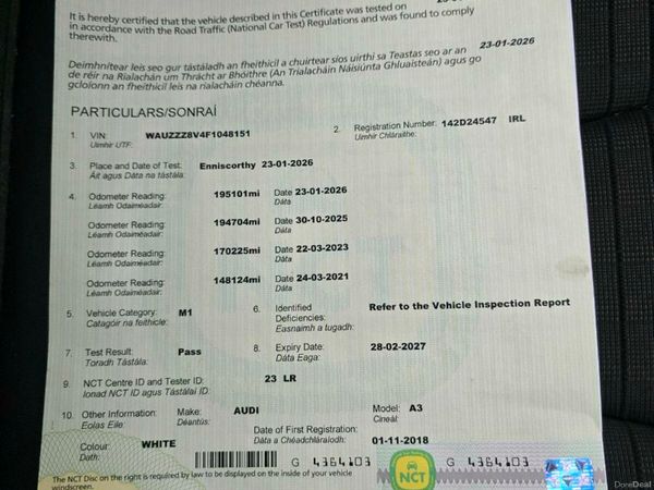 Audi A3 Saloon, Diesel, 2014, White