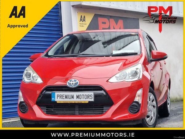 Toyota Aqua Hatchback, Petrol Hybrid, 2016, Red