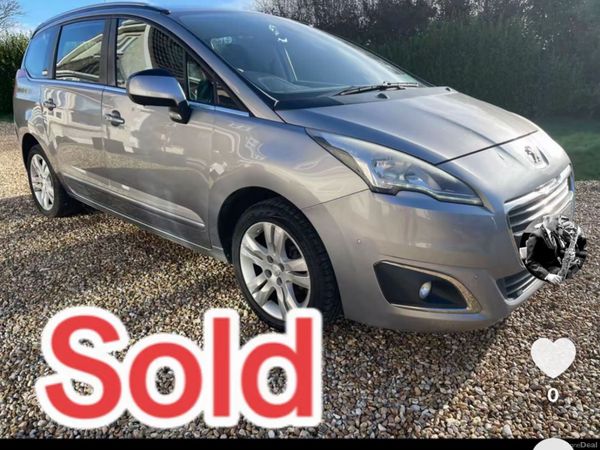 Peugeot 5008 MPV, Diesel, 2015, Grey