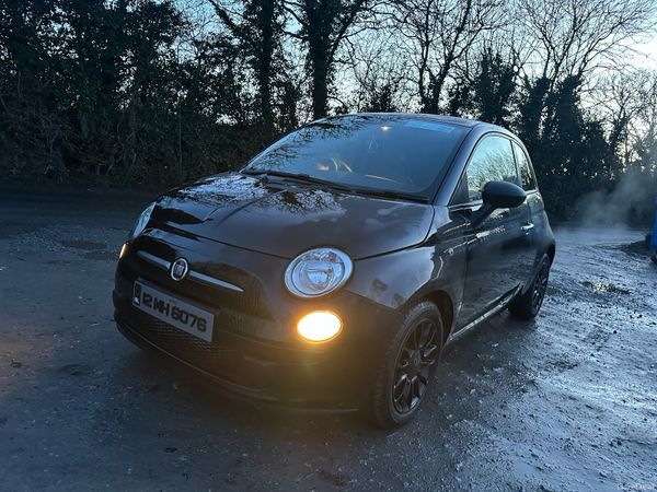 Fiat 500 Hatchback, Petrol, 2012, Black