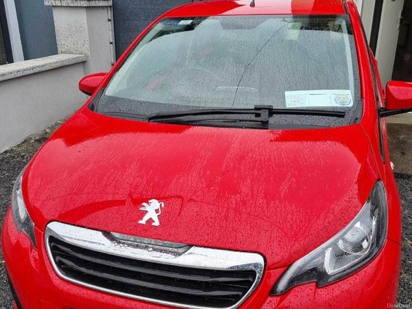 Peugeot 108 Hatchback, Petrol, 2017, Red