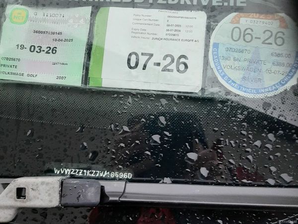 Volkswagen Golf Hatchback, Petrol, 2007, Silver
