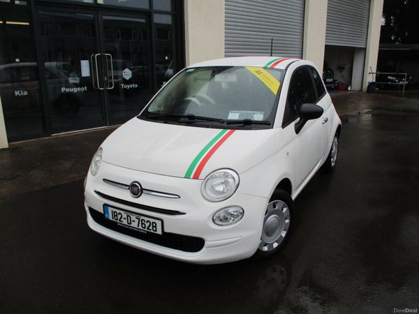 Fiat 500 Hatchback, Petrol, 2018, White
