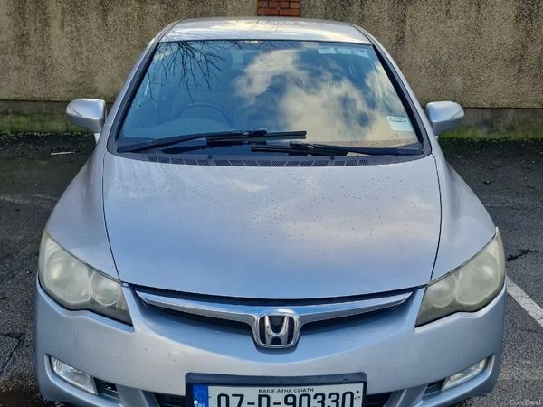 Honda Civic Saloon, Petrol Hybrid, 2007, Silver
