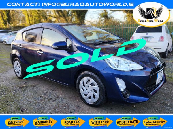 Toyota Aqua Hatchback, Petrol Hybrid, 2017, Blue