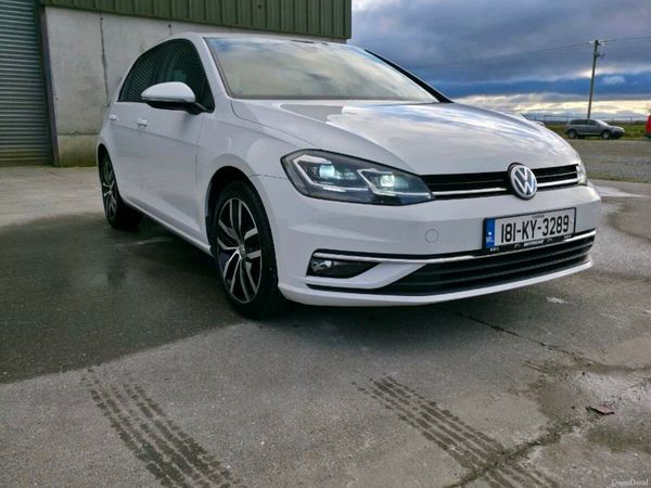 Volkswagen Golf Hatchback, Petrol, 2018, White