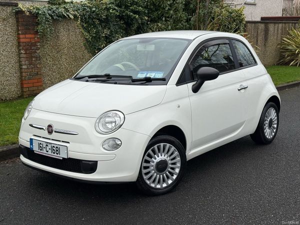 Fiat 500 Hatchback, Petrol, 2016, White