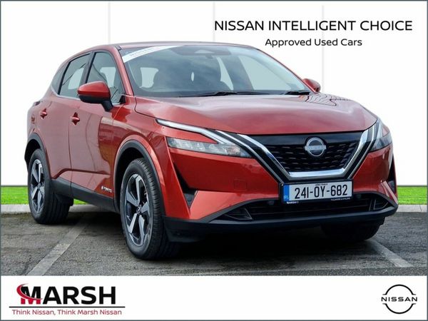 Nissan Qashqai SUV, Petrol Hybrid, 2024, Red