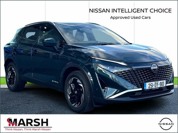 Nissan Qashqai SUV, Petrol Hybrid, 2025, Green