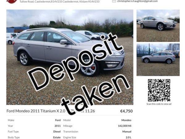 Ford Mondeo Estate, Diesel, 2011, Silver