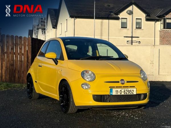 Fiat 500 Hatchback, Petrol, 2011, Yellow