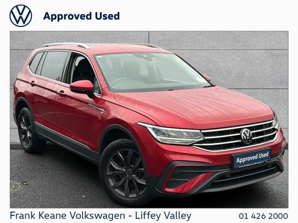 Volkswagen Tiguan Allspace SUV, Diesel, 2022, Red