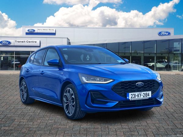 Ford Focus Hatchback, Petrol Hybrid, 2023, Blue